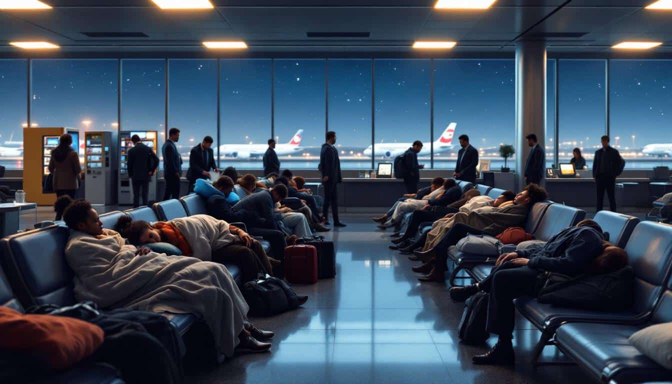 découvrez si dormir à l’aéroport est autorisé et quelles précautions prendre pour éviter d’être expulsé.